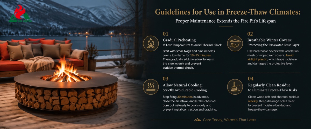 Custom Corten Fire Pit